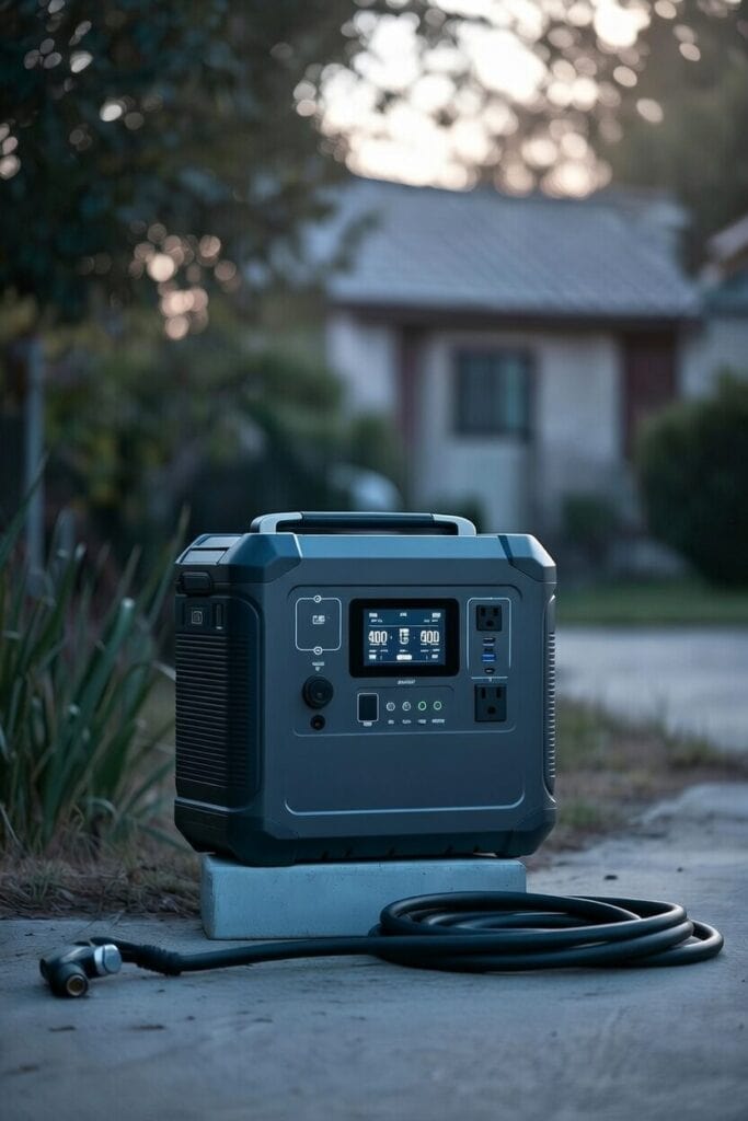 portable power station and cable