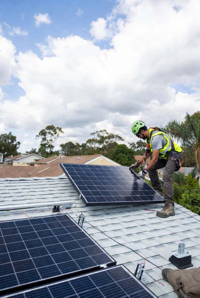 solar panel removal from home